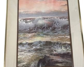 Framed Matted Print The Cool Sea