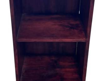 Heavy Dark Cherry Wood Book Shelf