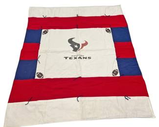 Texans Themed Quilted Throw