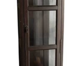 Dark Wood Single Dome Display Cabinet