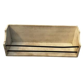 White Rustic Wall Shelf