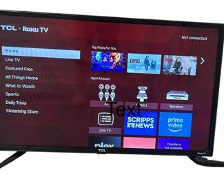 TCL Roku TV wRemote and Wall Mount