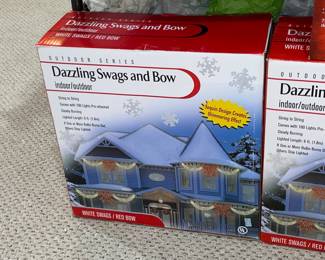 Christmas Light-Up Dazzling Swags & Bow (2 Available)