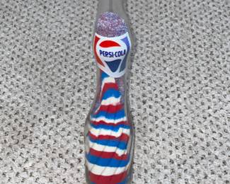 Vintage Pepsi Sand Art Bottle