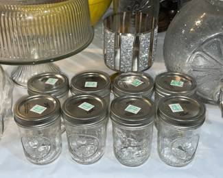 Clear Mason Jars