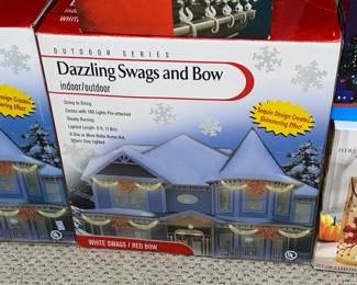 Christmas Light-Up Dazzling Swags & Bow (2 Available)
