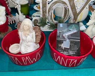 Christmas Dog Food Bowls