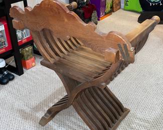 Hand Carved X-Wing Arm Chair