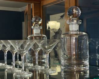Decanter W/ Martini Glasses