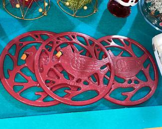 Cardinal Cast Iron Trivets