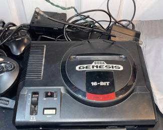 SEGA Genesis Game System W/ Power Plugs & 2 Controllers