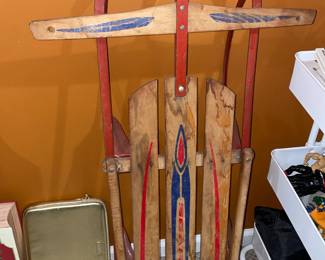 Antique Wooden Sled