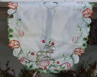 Easter Embroidered Linen