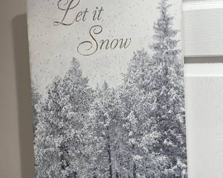 Let It Snow Hanging Sign