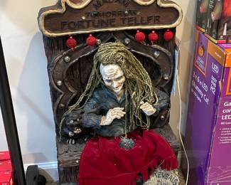 Oversized Halloween Fortune Teller Light-Up Figure