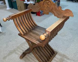 Hand Carved X-Wing Arm Chair