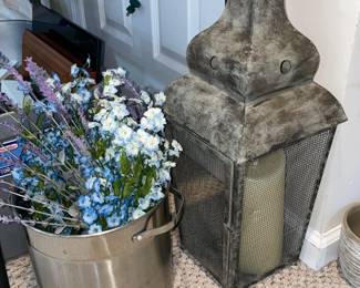 Large Tin Candle Lantern