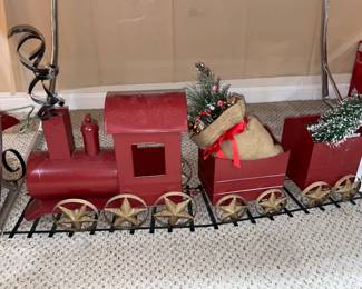 Oversized Christmas Train Table Centerpiece 