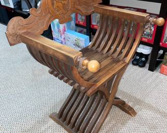 Hand Carved X-Wing Arm Chair
