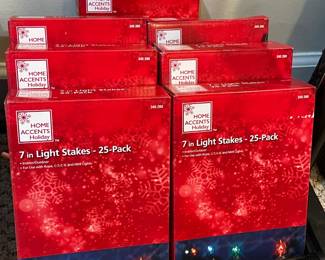 Christmas 7" Light Stakes