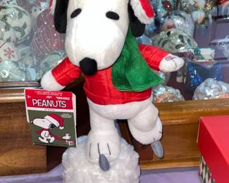 Peanuts Snoopy Animated Ice Skater Plush