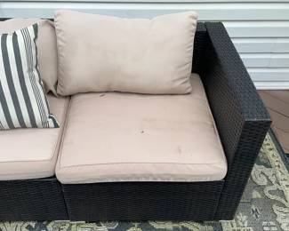 Large Outdoor Sectional Sofa W/ Cushions & Pillows By PatioJoy