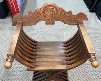 Hand Carved X-Wing Arm Chair