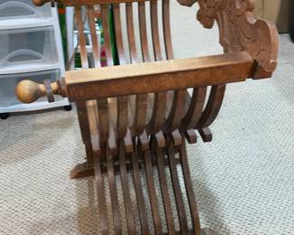 Hand Carved X-Wing Arm Chair