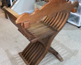 Hand Carved X-Wing Arm Chair
