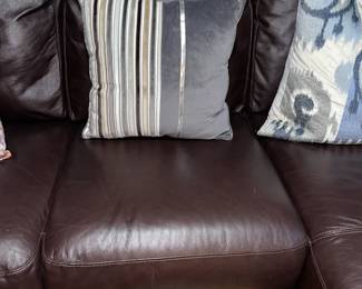 Large Leather Living Room Sectional Sofa Couch