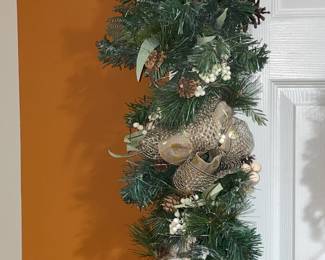Hanging Light-Up Christmas Floral Arrangement