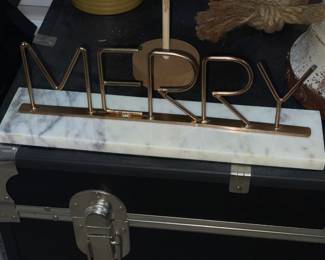 Merry Marble Sign