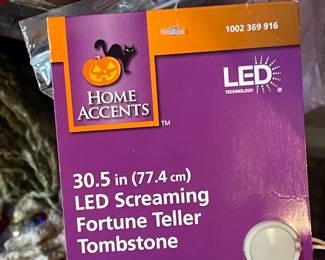 Oversized Halloween Fortune Teller Light-Up Figure
