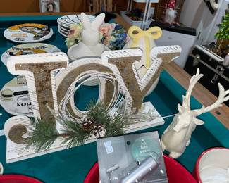 Christmas JOY Tabletop Sign Decor