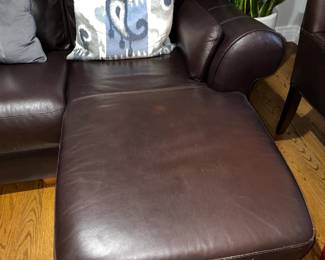 Large Leather Living Room Sectional Sofa Couch