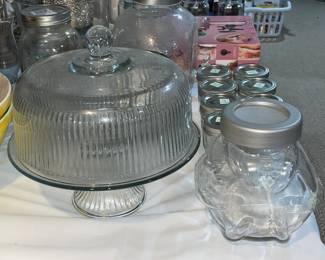 Glass Cake Pedestal Stand