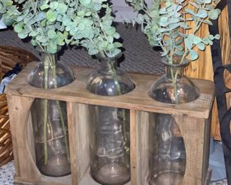 Floral Bottle Arrangement