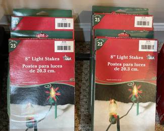 Christmas 8" Light Stakes