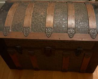 Antique Dome Top Trunk with Insert late 1800’s to early 1900’s.