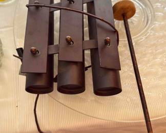 Vintage Set of NBC Chimes with a Mallet