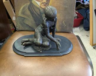 Bronze statue circa 1920s