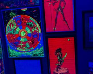 Vintage blacklight posters