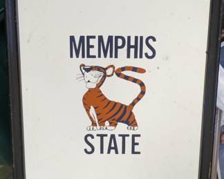 Vintage Memphis State mirror in the shop