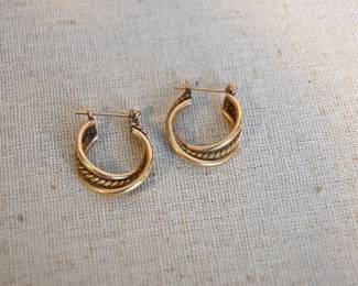 14K gold earrings