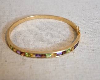 14K gold bangle bracelet