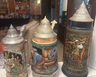 Vintage German tankards