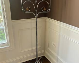 Wrought Iron floor standing candleholder