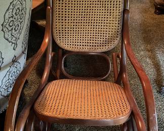 wicker rocker