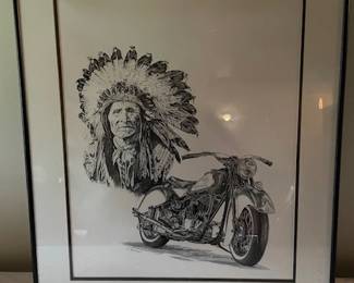 Indian motorcycle print