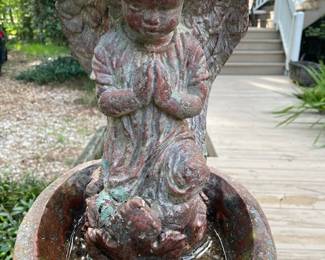 fountain angel closeup